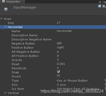 Unity_InputManager各项详解