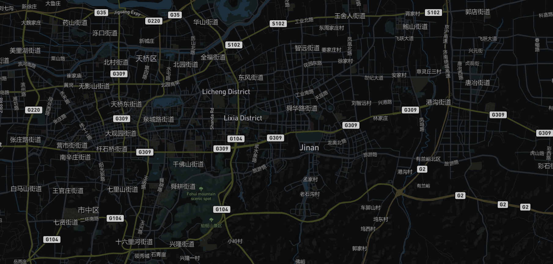 MapBox加载不同风格