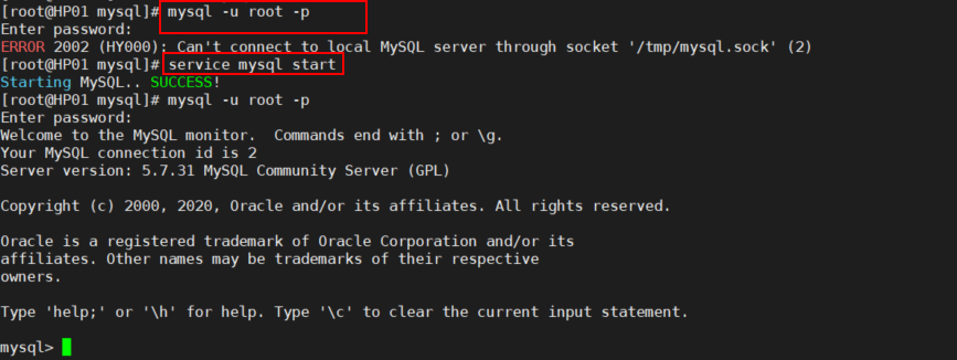 Error 02 Hy000 Can T Connect To Local Mysql Server Through Socket Tmp Mysql Sock 2 丁一的博客 Csdn博客