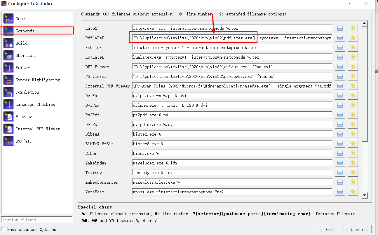 textstudio问题: Could not start the command: pdflatex.exe -synctex=1 ...