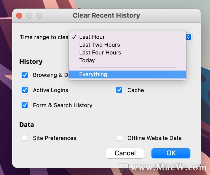 如何清除Safari，Chrome和Firefox中的缓存，历史记录和Cookie