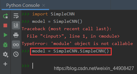 Python错误提示:TypeError: ‘module‘ object is not callable_typeerror ...