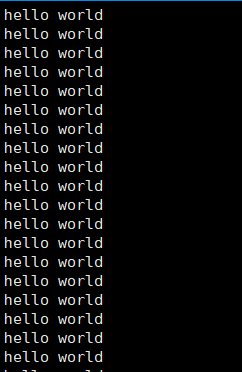 intarr[3]={0};for(;i =3;i  ){arr[i]=0;printf("hello world
");}