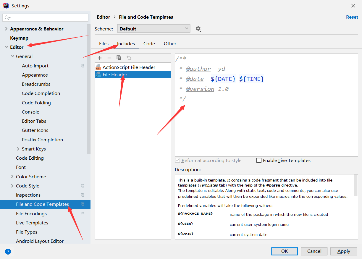 Java's idea, when creating a new Java class, automatically add ...