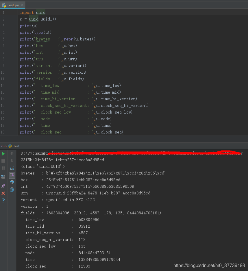 Python模块学习--uuid_python uuid.uuid1()-CSDN博客