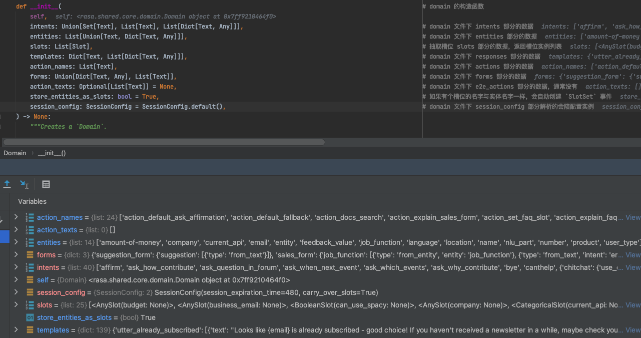 3, Reading Rasa Source Code - Domain Analysis - Programmer Sought