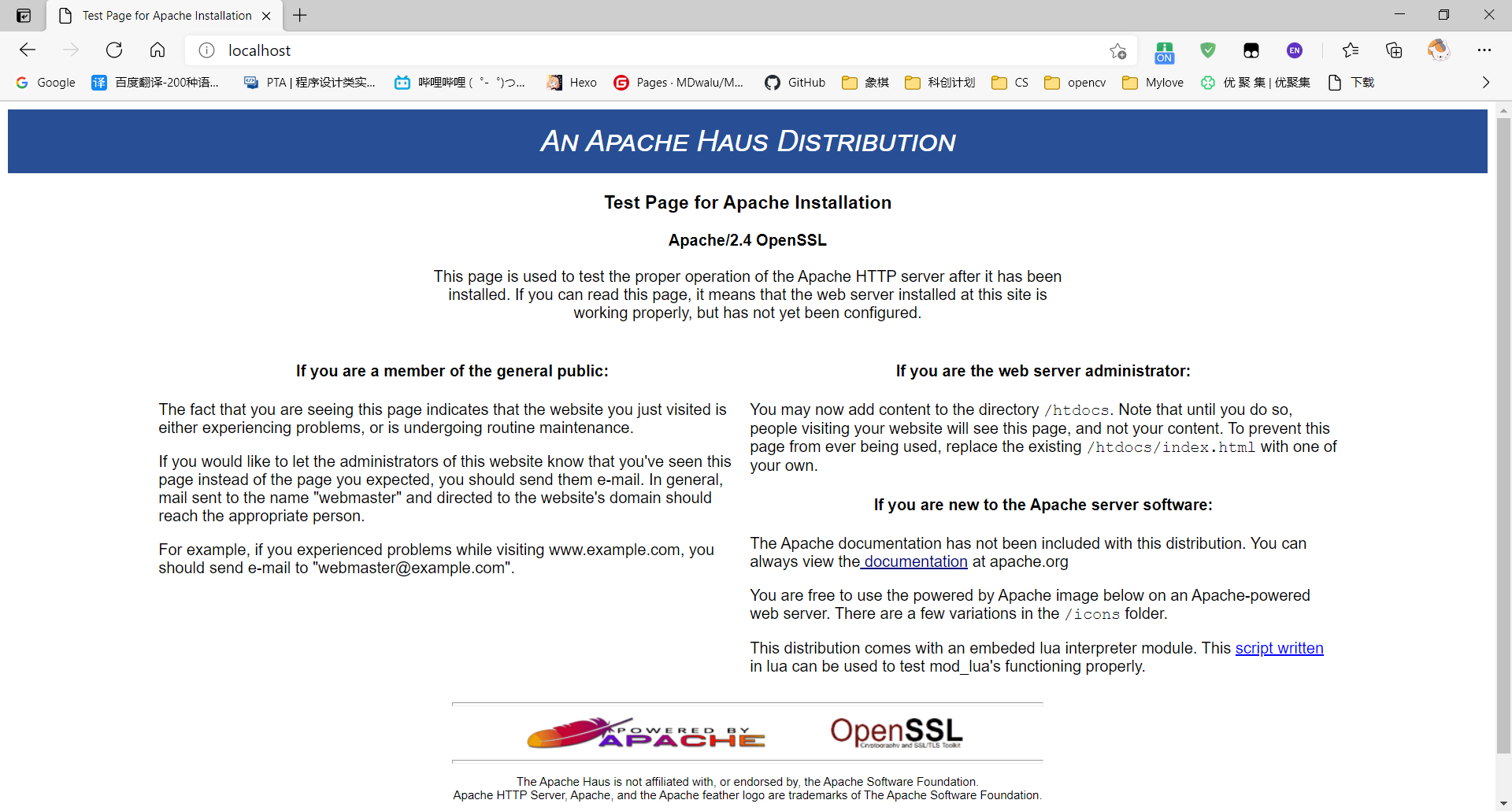 Install PHP and Apache under WINDOWS - Programmer Sought