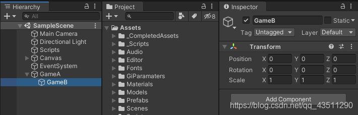 Unity中 gameobject.activeself 与 gameobject.activeInHierachy 的区别_柚子味的小柠檬的 ...