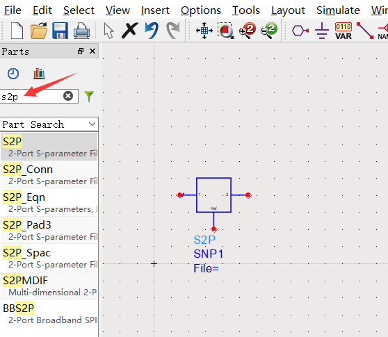 ADS仿真学习:s2p文件导入ADS_ads协同仿真s2p-CSDN博客
