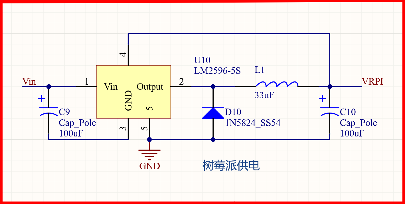 參考電路:電路說明:本電路採用 lm2596s-5.