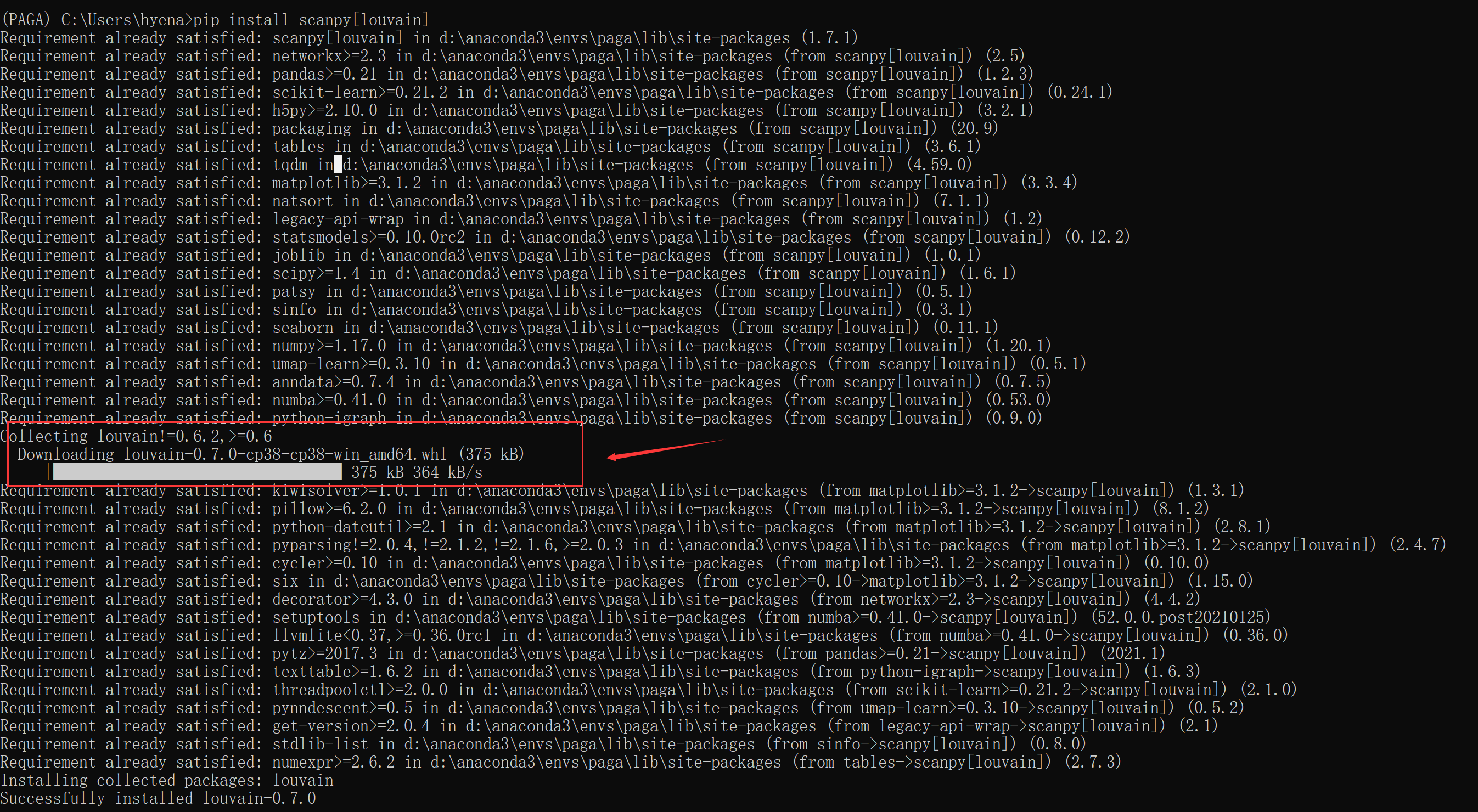 使用scanpy中的louvain发生ModuleNotFoundError 找不到louvain的解决办法 ...