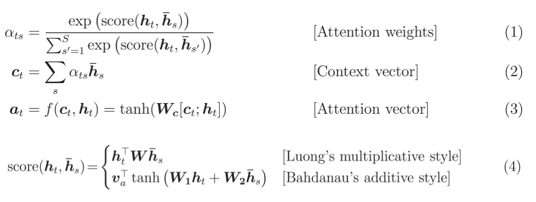 LSTM（RNN）中的注意力机制