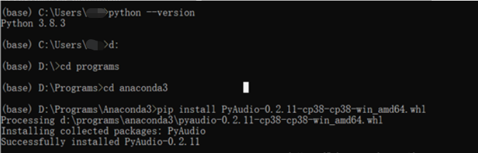 已解决-pip install pyaudio 或者其他的包_pyaudio 离线下载-CSDN博客