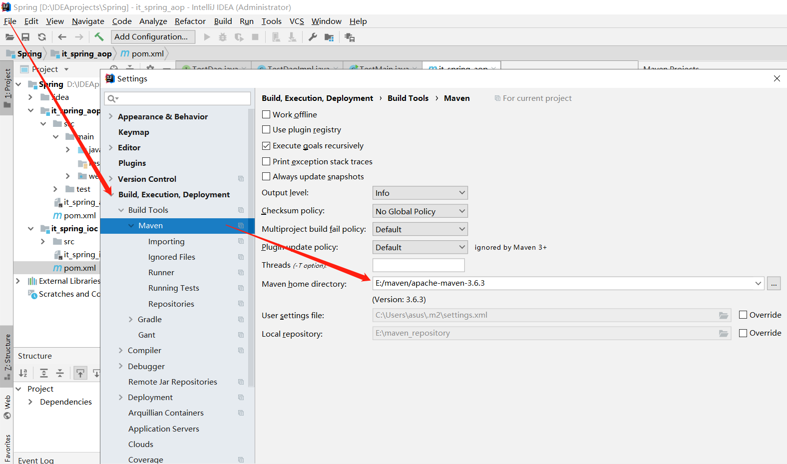 Файл settings xml отсутствует или поврежден