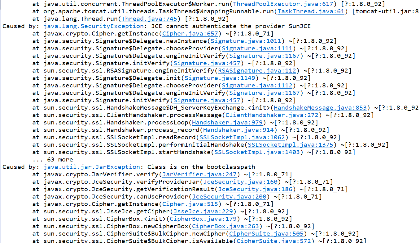 Java开发遇到的异常 Java Lang Securityexception Jce Cannot Authenticate The Provider Sunjce 孤独的根号3 程序员its404 程序员its404 Java开发遇到的异常 Java Lang Securityexception Jce Cannot Authenticate The Provider Sunjce 孤独的根号3 程序员its404 程序员its404