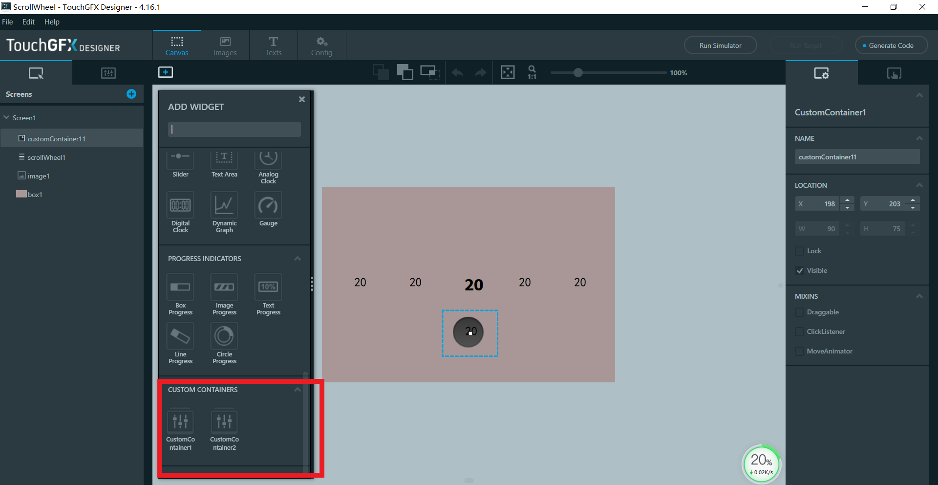 stm32基于TouchGFX的GUI开发（五）：(Scroll Wheel)滚轮容器的使用_touchgfx 滚轮CSDN博客