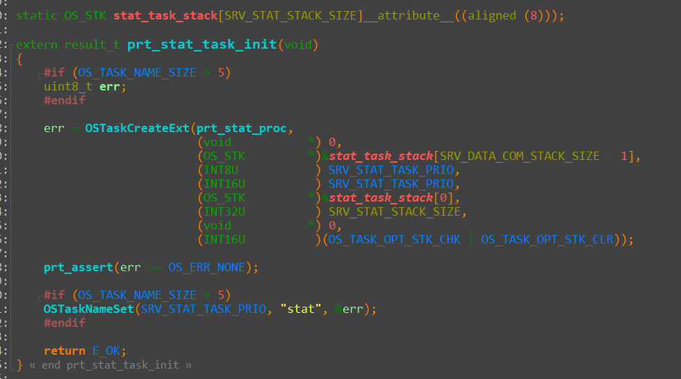 OSTaskCreateExt()建立任务