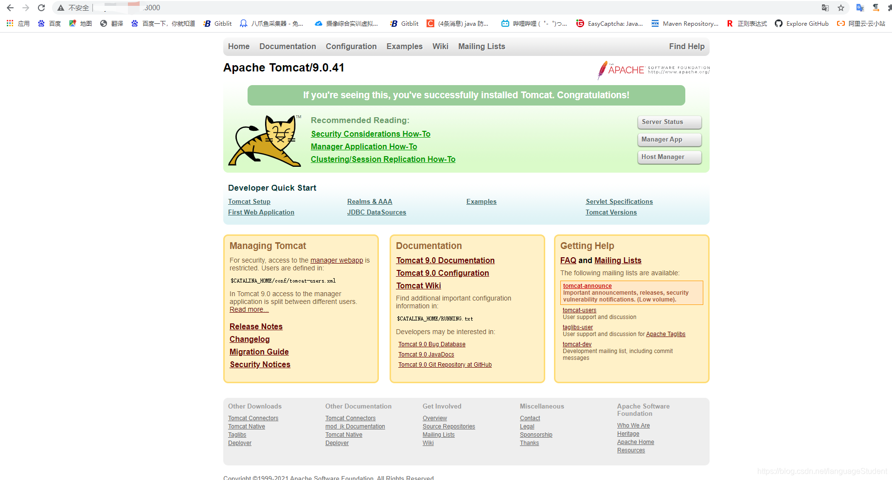 解决tomcat在docker容器中启动。访问tomcat仍报404