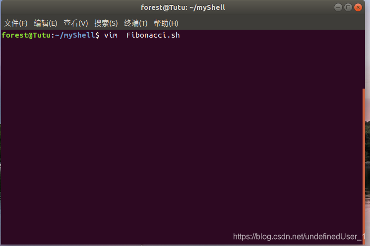 vim  Fibonacci.sh