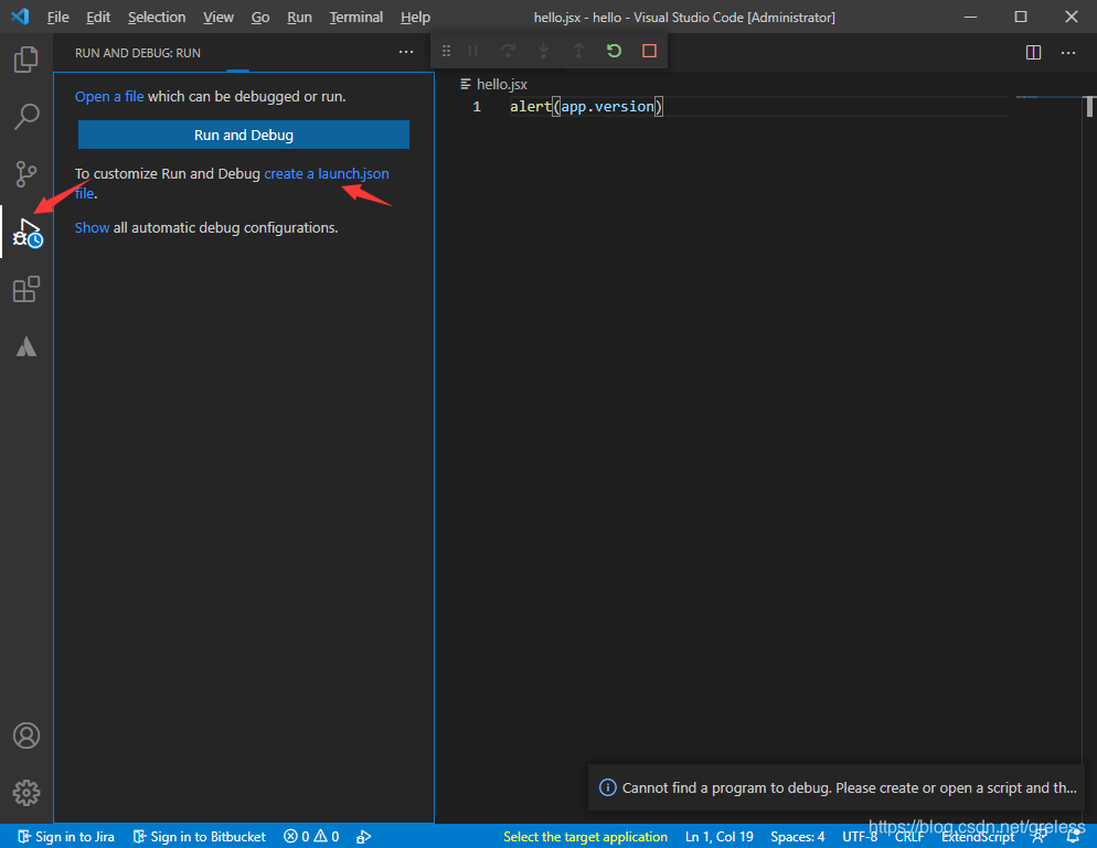 Visual Studio Code支持ExtendScript的Adobe应用程序中调试_extendscript debugger-CSDN博客