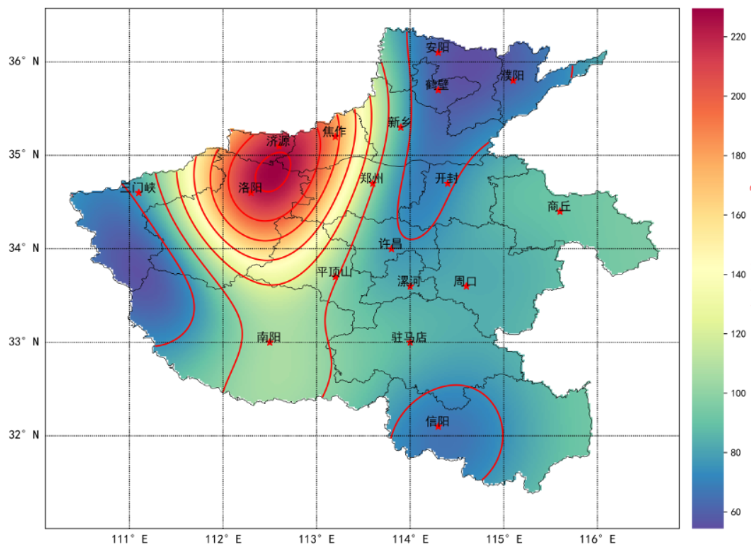 python绘制站点资料的kriging插值图_python kriging 格点插值为站点CSDN博客