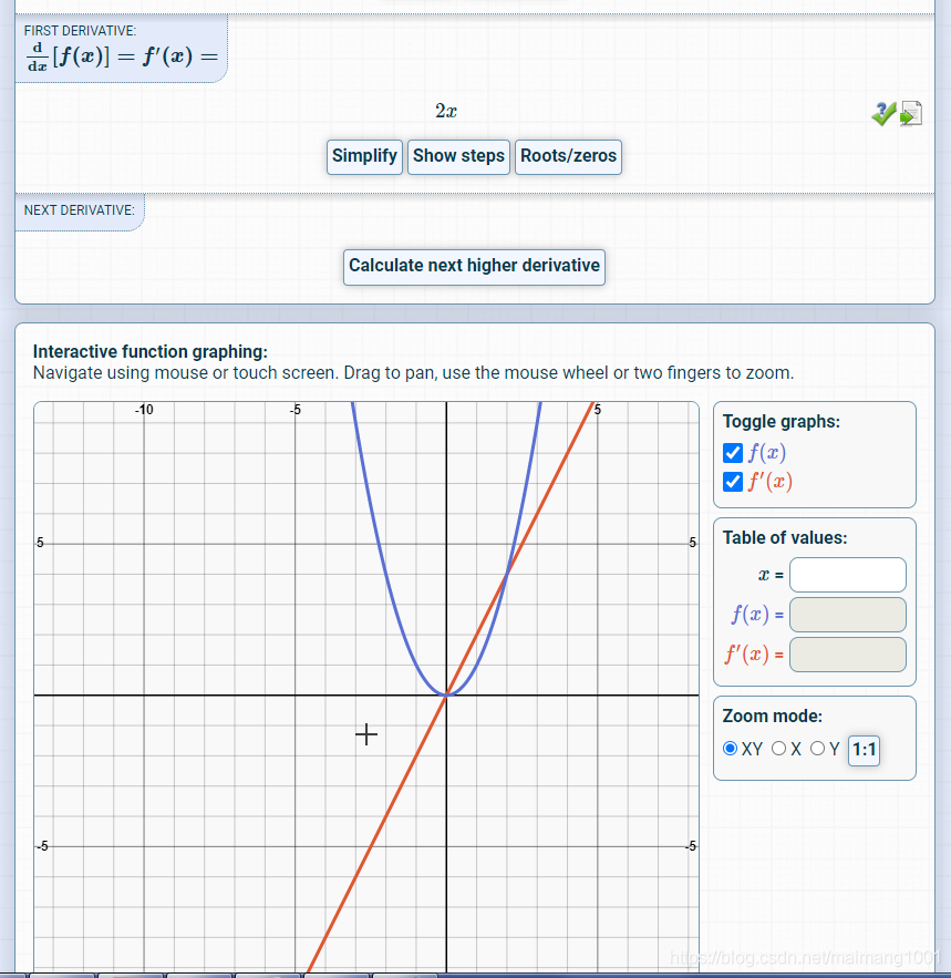 求导数(导数计算器)网站 Derivative Calculator