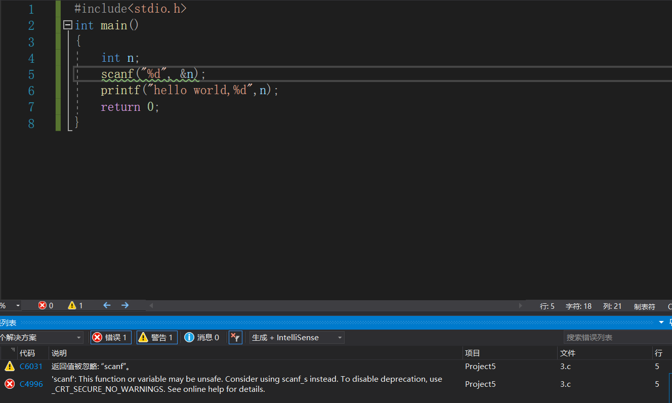 About the solution to the error in "scanf" input in Visual Studio ...