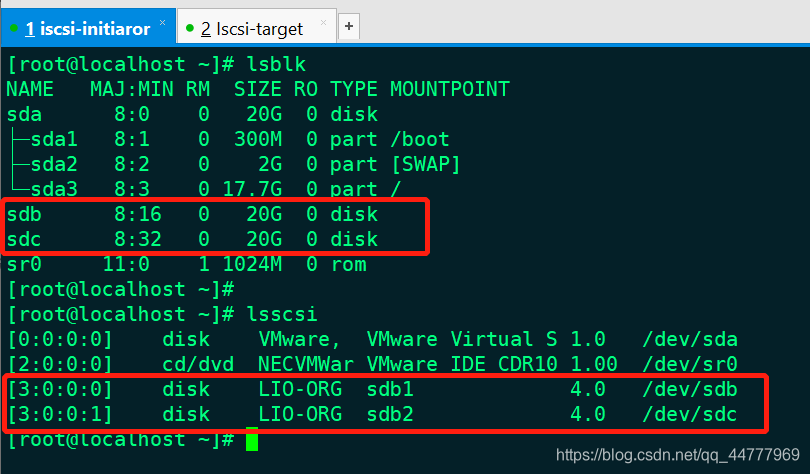 基于CentOS7搭建ISCSI存储服务器_iscsi-initiator-utils-CSDN博客