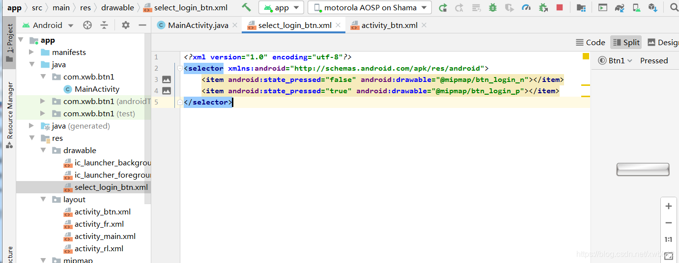 Android Studio 基础按钮使用_androidstudio简单button-CSDN博客