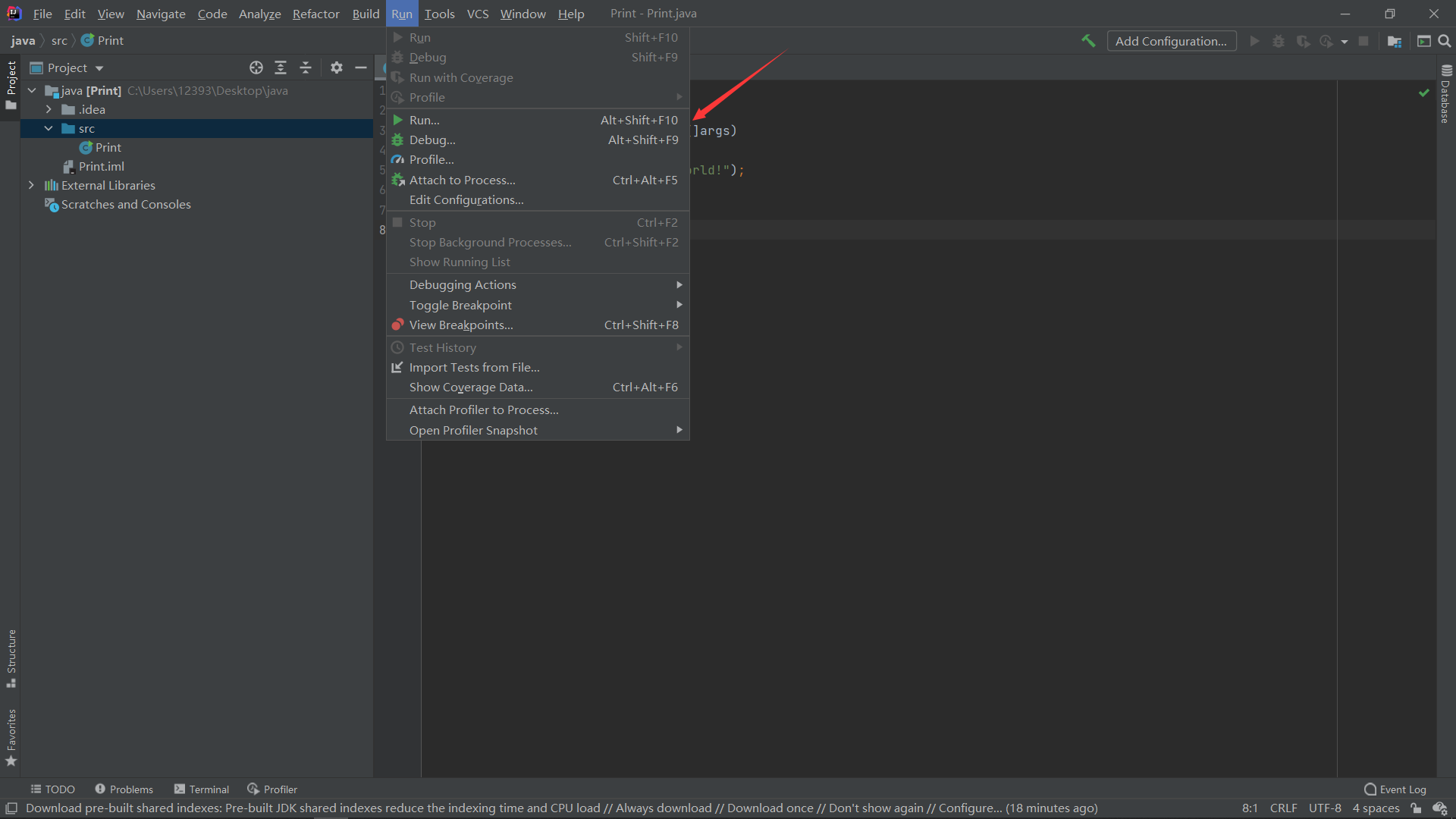 运行代码得到输出结果