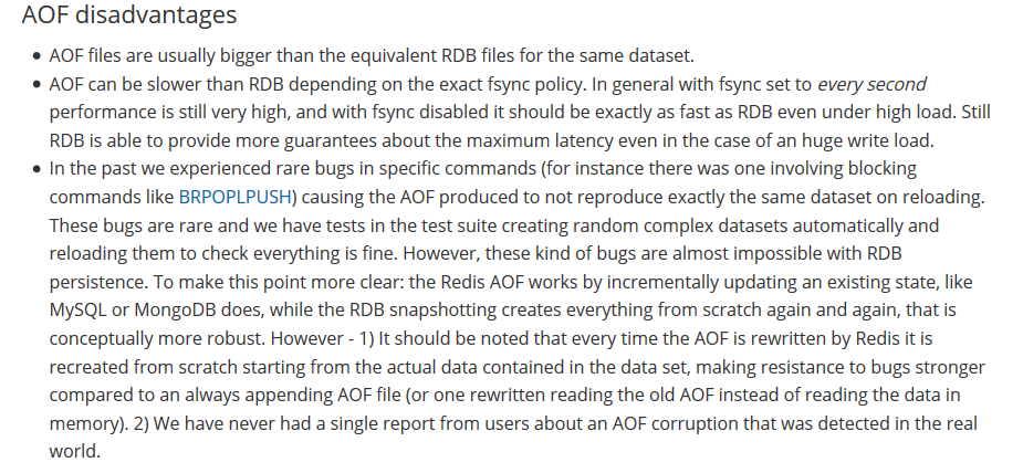 Redis的RDB和AOP总结
