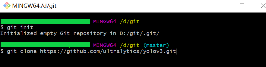 git clone + URL