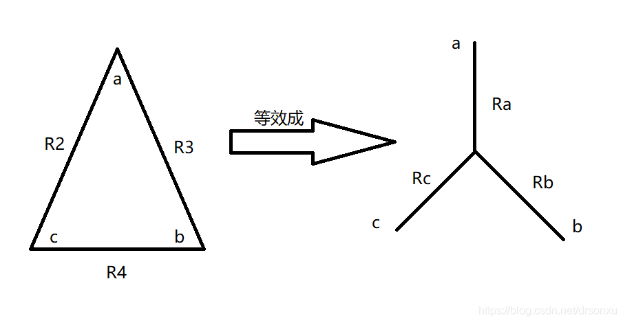 三角形等效成Y形