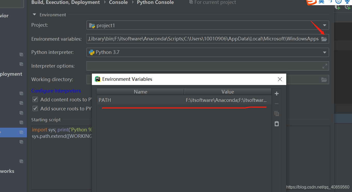 pycharm里调用Anaconda环境时Python console不能启动,出现import _ssl DLL load fail ...