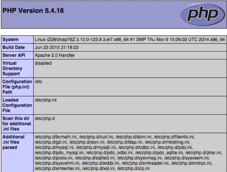 MySQL笔记（5）centos7.6搭建httpd+mysql+php+phpmyadmin