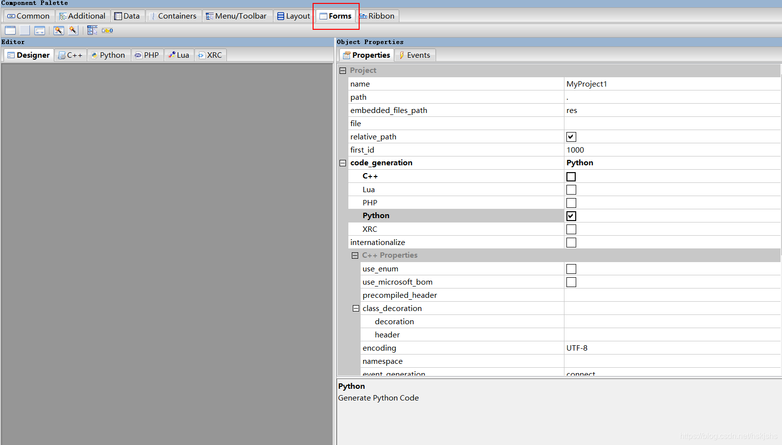 wxFormBuilder使用介绍-CSDN博客