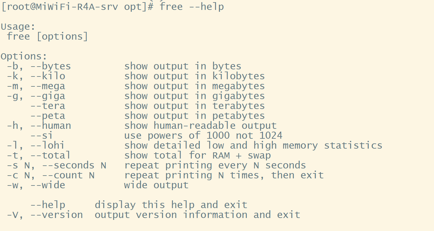 Linux 的free 命令 艾斯比 Csdn博客