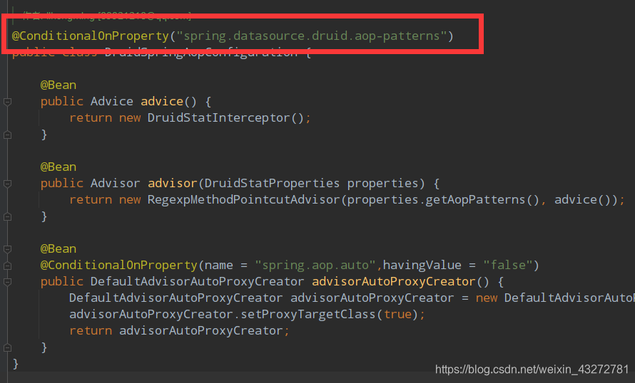 Spring Boot Druid application yml spring datasource druid aop spring-boot-druid-application-yml-spring-datasource-druid-aop