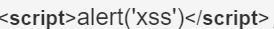 alert('xss')