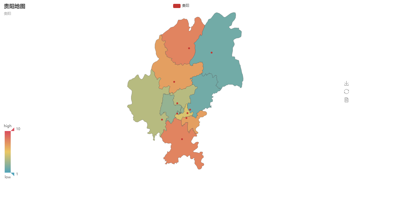 Pyecharts画区县地图