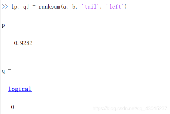 秩和检验 Matlab函数ranksum用法详解 Echo木的博客 程序员宅基地 Matlab Ranksum 程序员宅基地