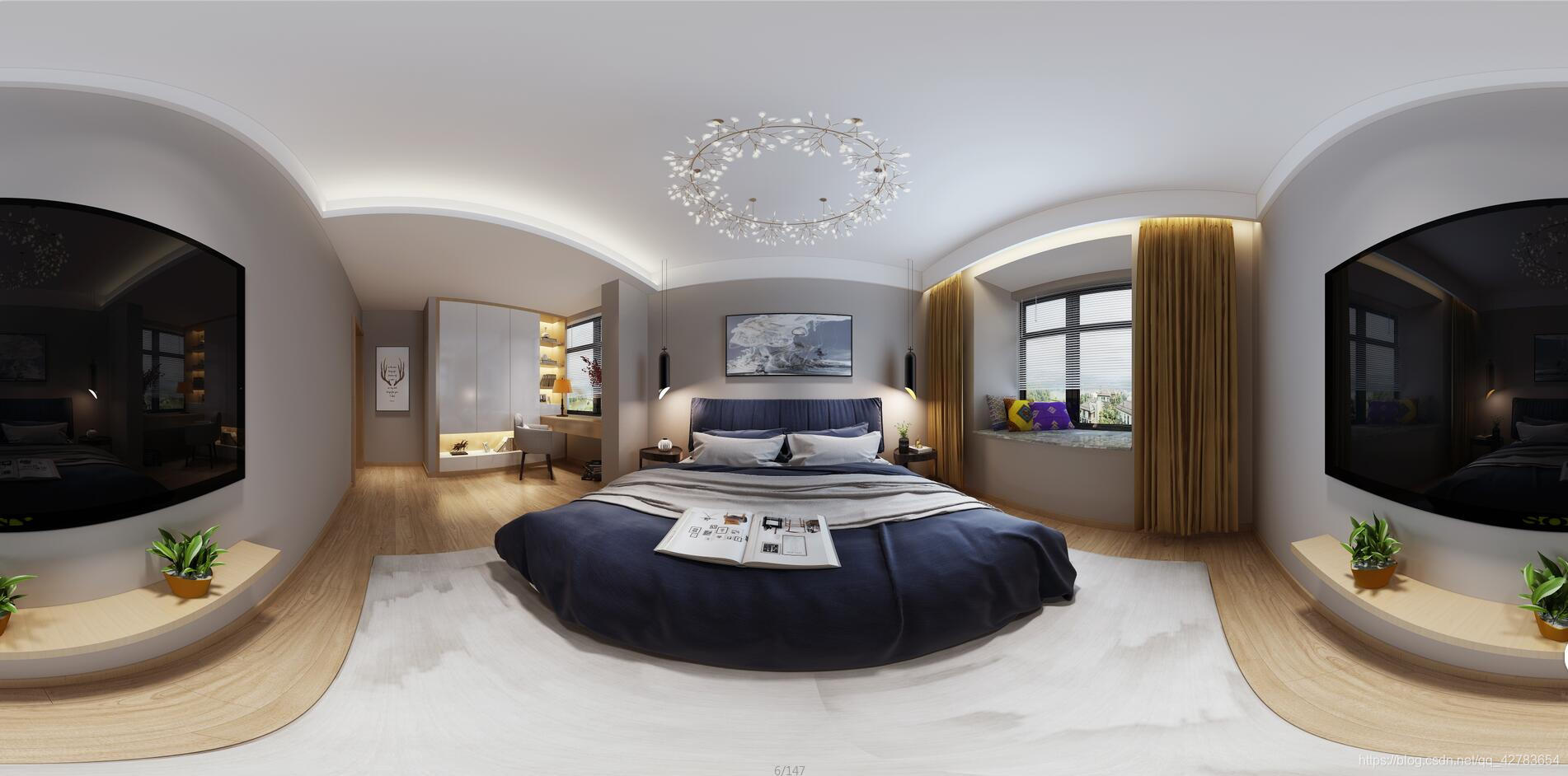 Vue使用photo-sphere-viewer360°×180°全景插件模拟VR看房、房间切换_vue 前端插件 红外线数据 热成像展示 ...