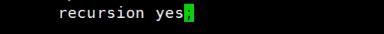 配置文件内recursion代表递归查询