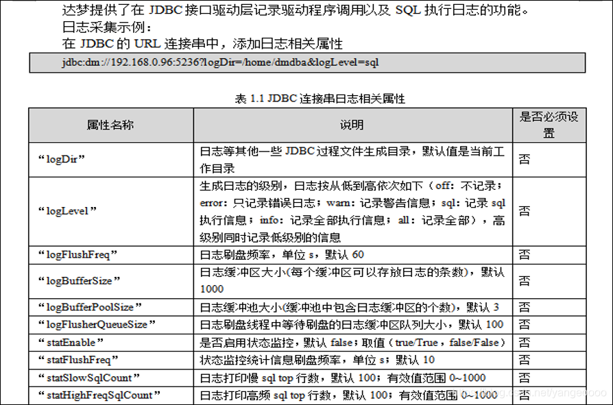 JDBC驱动日志