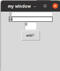Python Tkinter implements the input two numbers return to the plus and ...