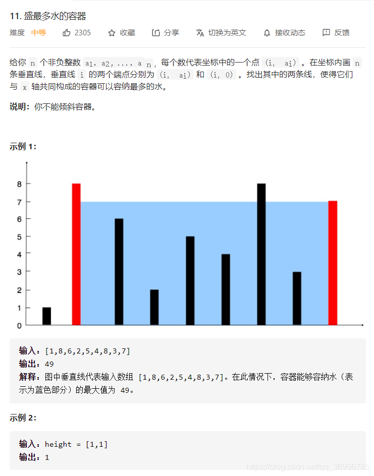 盛水最多的容器leetcode No 11 Zhouzipeng Cqu的博客 Csdn博客 盛水最多的容器leetcode No 11 Zhouzipeng Cqu的博客 Csdn博客