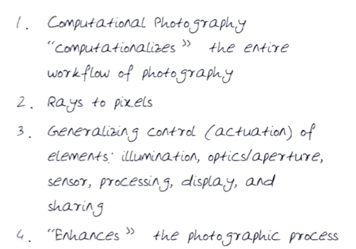 【Computational Photography】Udacity LESSON 2 01-02 What is Computational Photography?