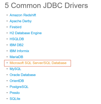 microsoft sql server jdbc driver download